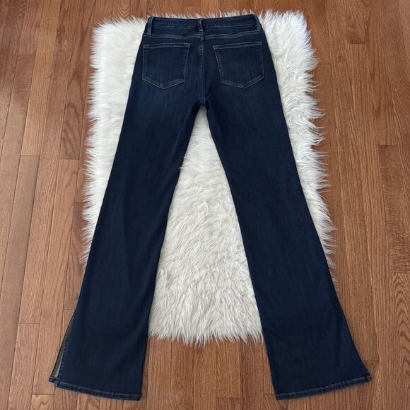 Frame Bootcut Jeans Women’s 27 Le Mini Boot Side Slit Dark Wash Midrise Majesty - Picture 4 of 14